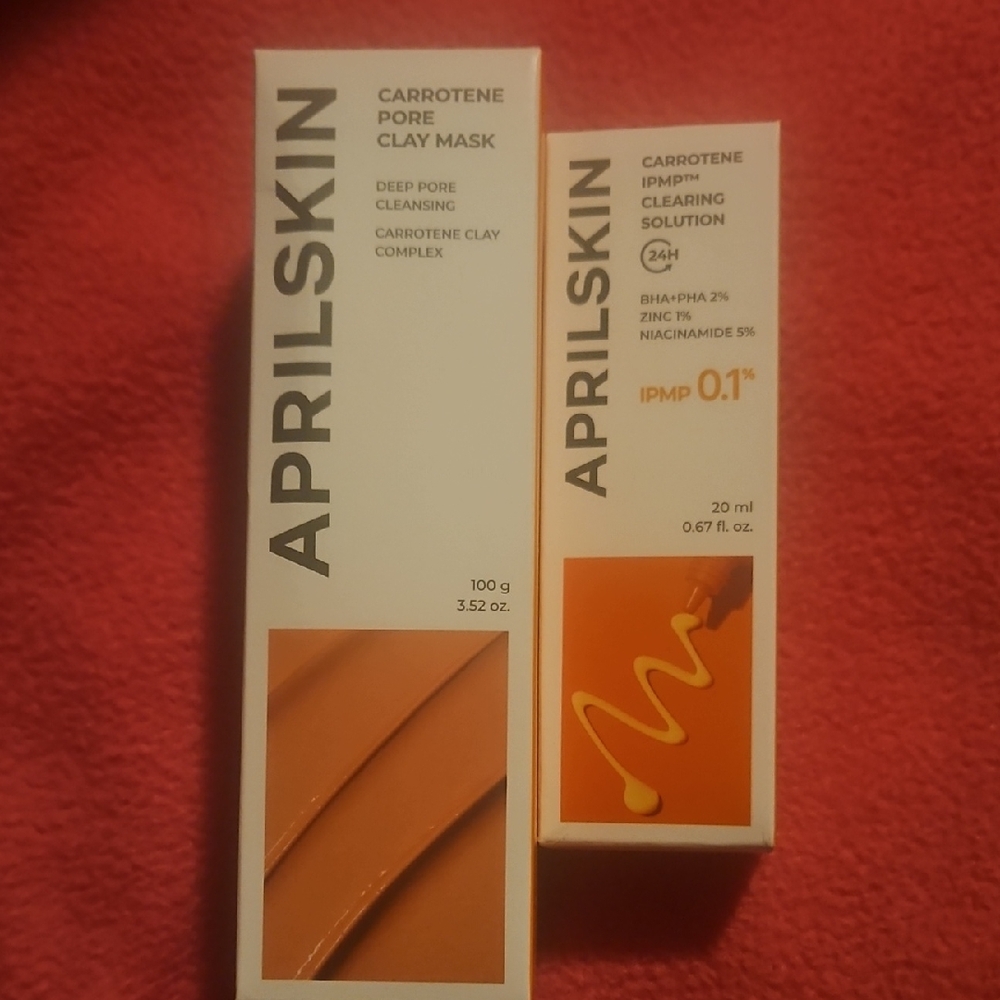 Carrotene Pore Clay Mask and Clearing Solution Set